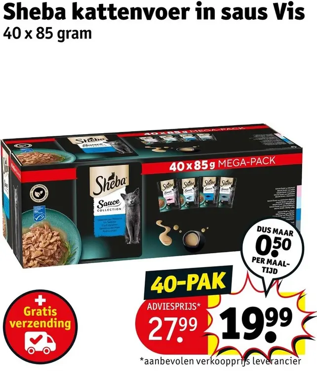 Aanbieding: Kattenvoer in saus Vis
