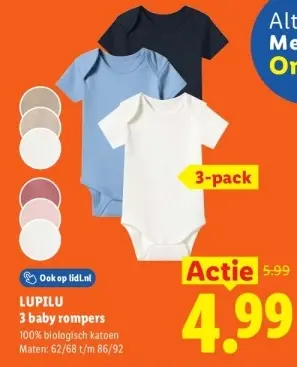 Aanbieding: 3 baby rompers