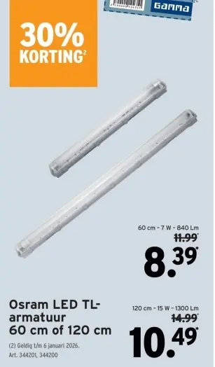 Aanbieding: LED TL-armatuur