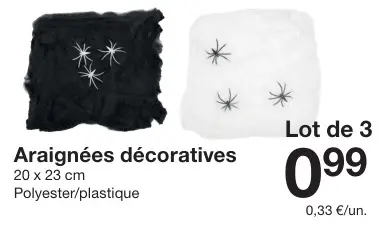 Offre: Araignées décoratives