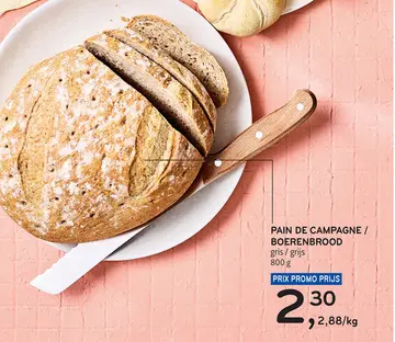 Offre: Pain de campagne / boerenbrood