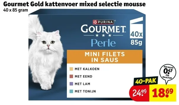 Aanbieding: Gourmet Gold kattenvoer mixed selectie mousse