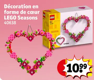 Offre: Décoration en forme de cœur LEGO Seasons