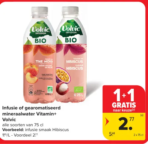 Promotie: Infusie of gearomatiseerd mineraalwater Vitam
