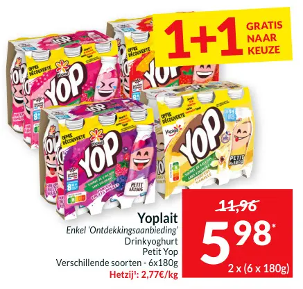 Promotie: Drinkyoghurt Petit Yop