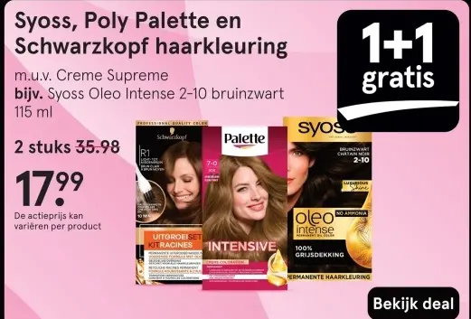 Aanbieding: Haarkleuring