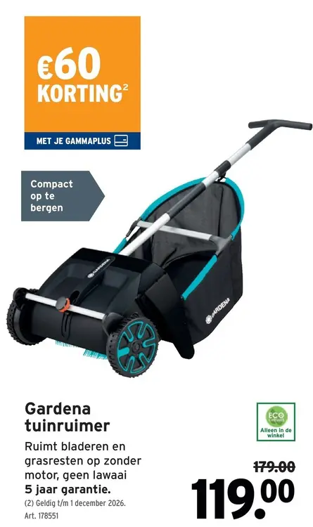 Promotie: Gardena tuinruimer