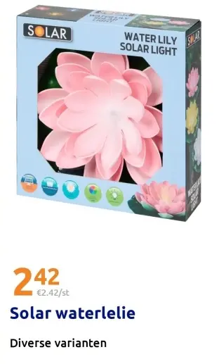 Promotie: Solar waterlelie