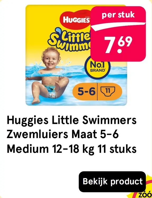 Aanbieding: Huggies Little Swimmers Zwemluiers Maat