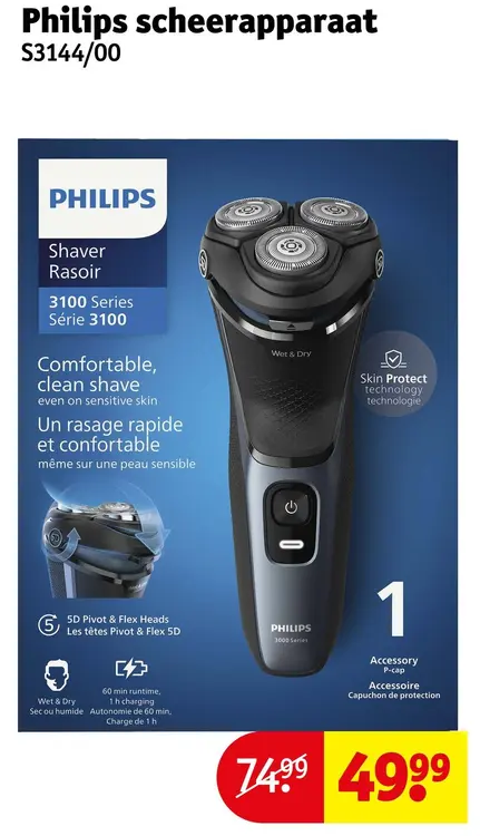 Aanbieding: Scheerapparaat S3144/00