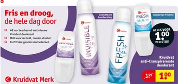 Aanbieding: anti-transpirerende deodorant