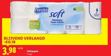 Aanbieding: Floralys soft Toiletpapier