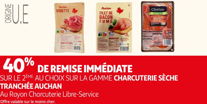 Offre: ROSETTE, FILET DE BACON FUMÉ, Chorizo