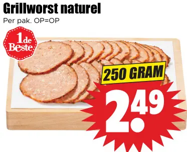 Aanbieding: Grillworst naturel