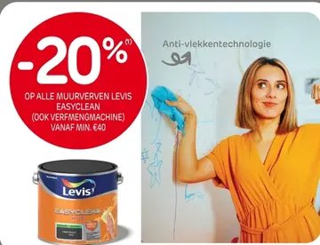 Aanbieding: Levis Easyclean Muurverven