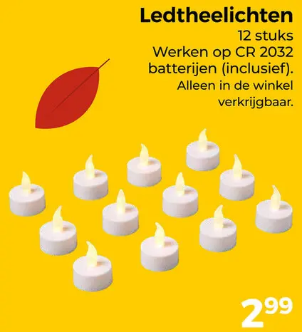 Aanbieding: Ledtheelichten