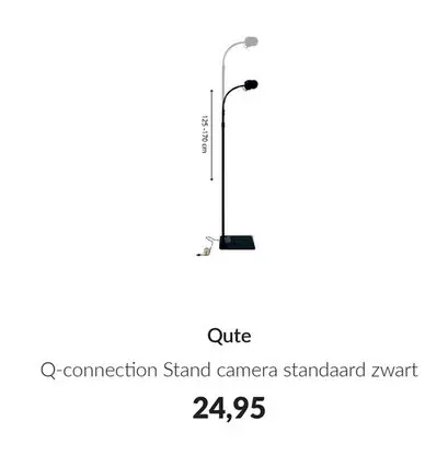 Aanbieding: Q-connection Stand camera standaard zwart