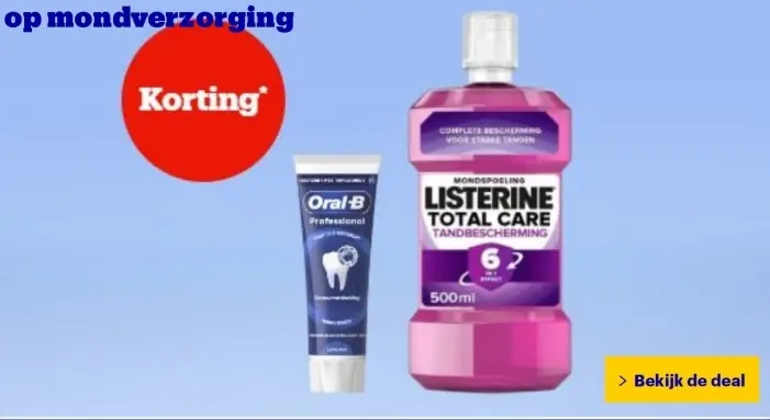 Aanbieding: Oral-B Professional Toothpaste and Listerine 