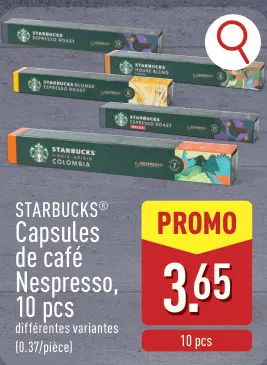 Offre: Capsules de café Nespresso