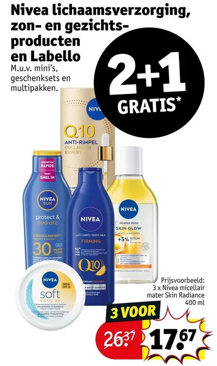 Promotie: Lichaamsverzorging, zon- en gezichtsproducten en Labello