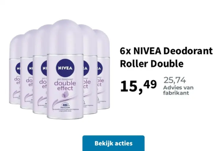 Promotie: Deodorant Roller Double