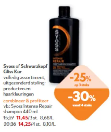 Promotie: Syoss Intense Repair shampoo
