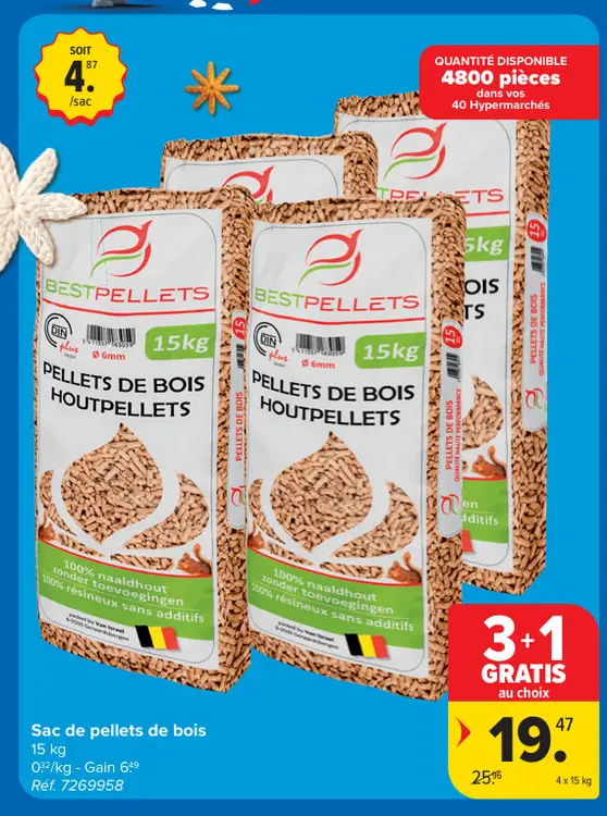 Offre: Sac de pellets de bois