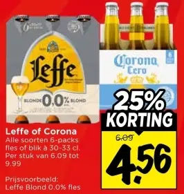 Aanbieding: Leffe or Corona