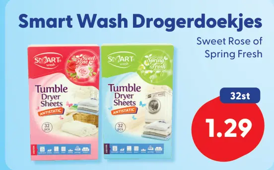 Aanbieding: Smart Wash Drogerdoekjes