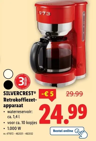 Aanbieding: Retrokoffiezetapparaat