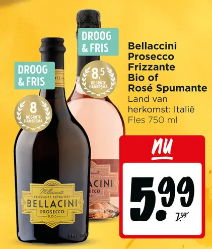Aanbieding: Prosecco Frizzante Bio of Rosé Spumante