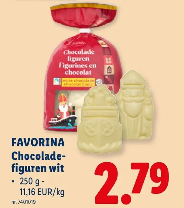 Promotie: Favorina Chocoladefiguren wit