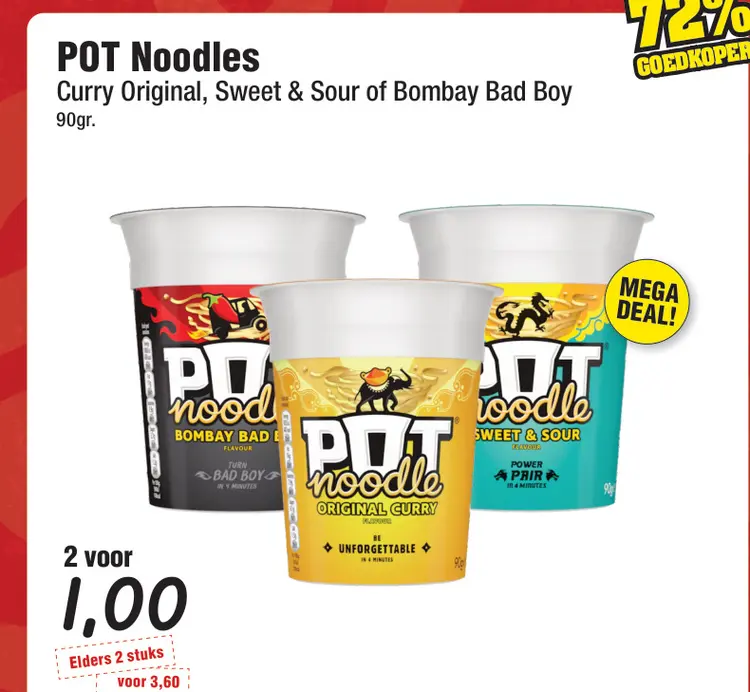 Aanbieding: POT Noodles