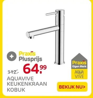 Aanbieding: Aquavive keukenkraan kobuk