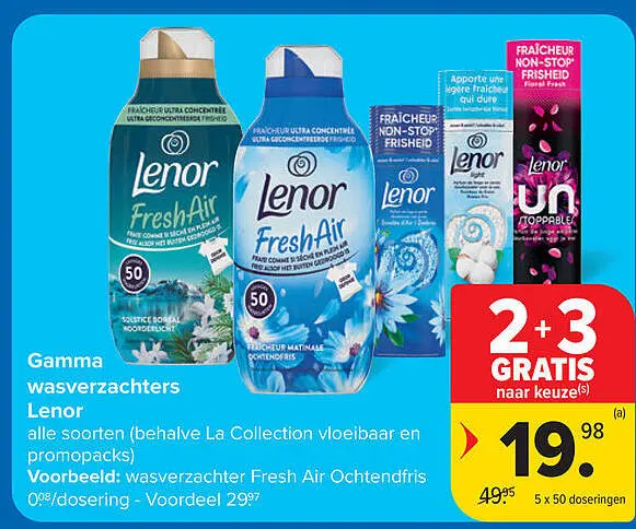 Promotie: wasverzachters Lenor
