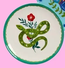 Promotie: Bordje Slang wit 15cm