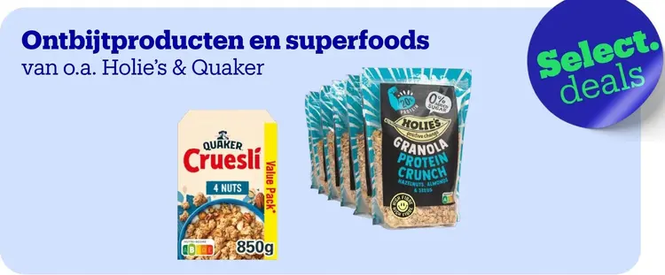 Promotie: Ontbijtproducten en superfoods