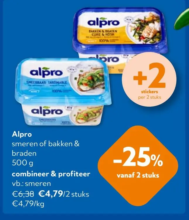 Aanbieding: Alpro smeren of bakken & braden