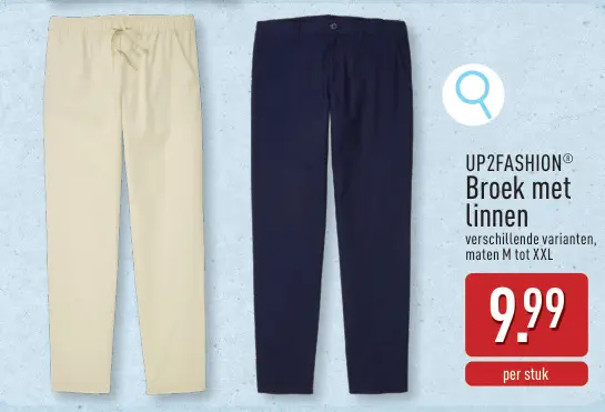 Promotie: Broek met linnen