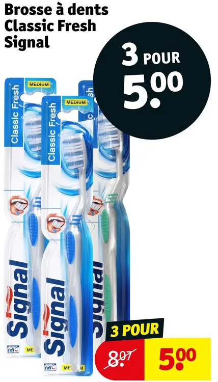 Offre: Brosse à dents Classic Fresh
