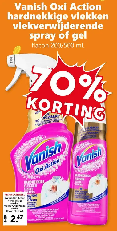 Aanbieding: Oxi Action hardnekkige vlekken vlekverwijderende spray of gel