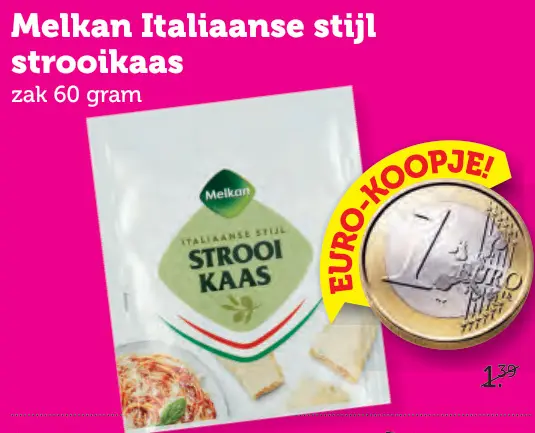 Aanbieding: Italiaanse stijl strooikaas