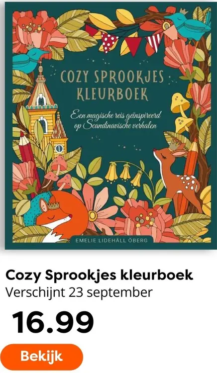 Aanbieding: Cozy Sprookjes kleurboek