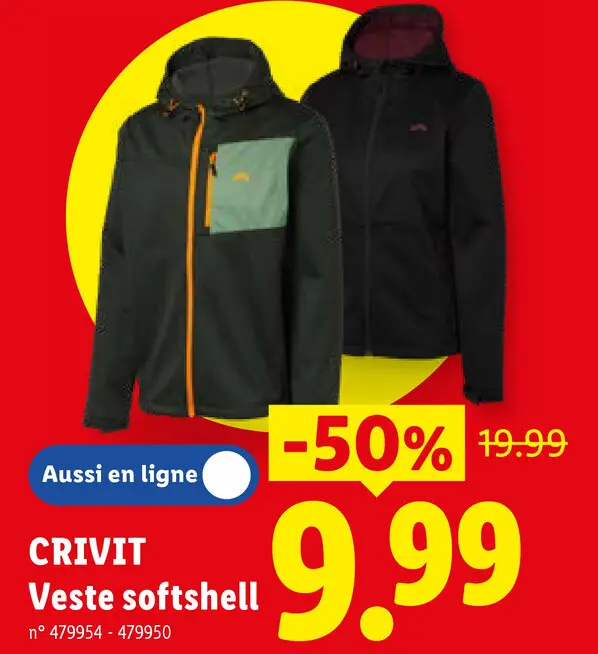 Offre: Veste softshell