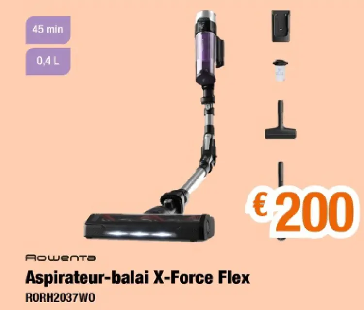 Offre: Aspirateur-balai X-Force Flex