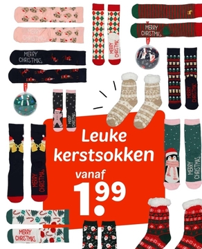 Aanbieding: Leuke kerstsokken