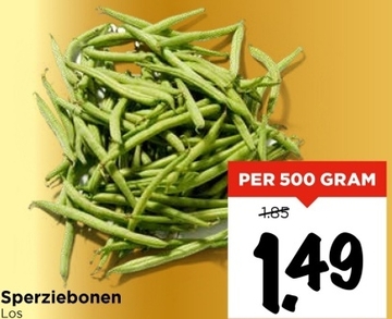 Aanbieding: Sperziebonen