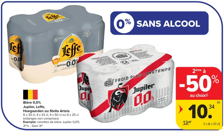 Offre: Bière 0,0%