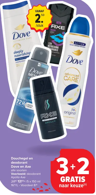 Aanbieding: Douchegel en deodorant