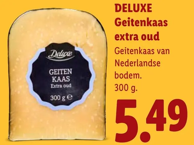 Aanbieding: Deluxe Geitenkaas extra oud